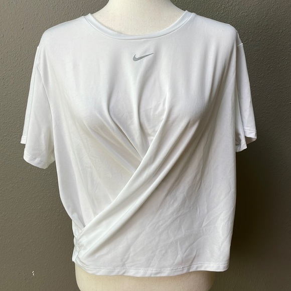 Nike Women's Dri-FIT One Luxe Twist Short Sleeve Shirt - Picture 2 of 5